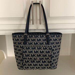 MICHAEL KORS Navy Signature Tote